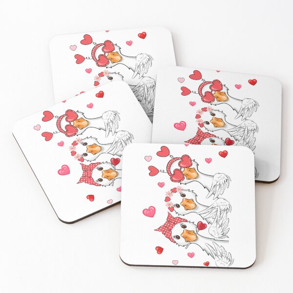 Item preview, Goose Couquette Glitter Loved, Funny Valentine, Be mine, Xoxo designed and sold by vintagearttee.