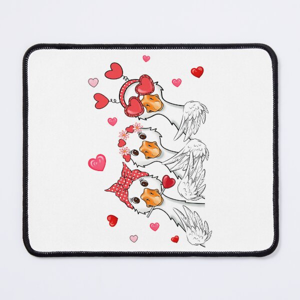 Item preview, Goose Couquette Glitter Loved, Funny Valentine, Be mine, Xoxo designed and sold by vintagearttee.