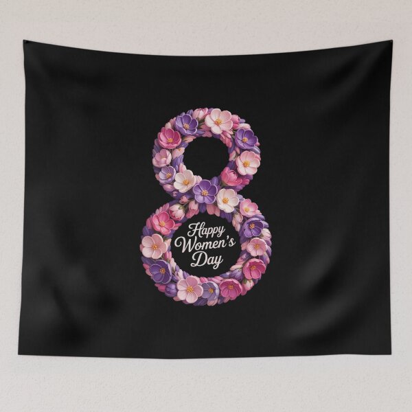 Item preview, Floral Happy International Women's Day 8 March 2026 designed and sold by IdunayaStore.
