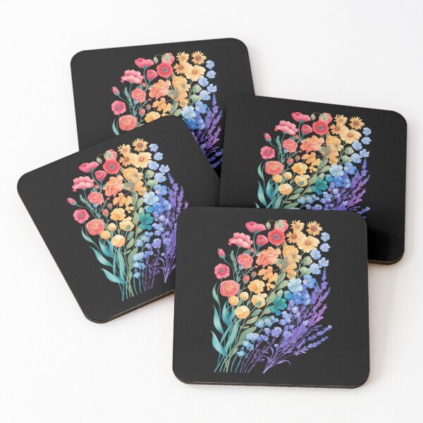 Item preview, Gay Pride Subtle Wildflowers LGBTQ Month Rainbow Flowers designed and sold by IdunayaStore.