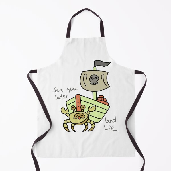 Item preview, Sea You Later Land Life Funny Pirate Crab Illustration designed and sold by Baby-Care.