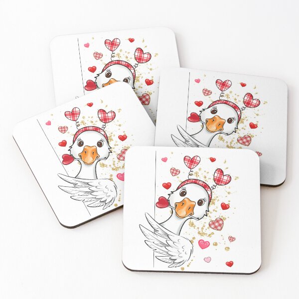 Item preview, Glitter Goose Couquette Loved, Funny Valentine, Be mine, Cupid designed and sold by vintagearttee.