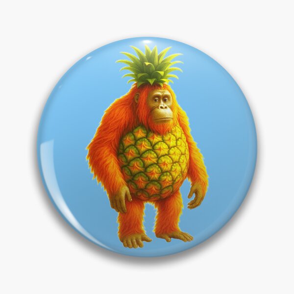 Item preview, Orangutini Ananasini - Italian Brainrot Meme designed and sold by The Art by Rossouw.