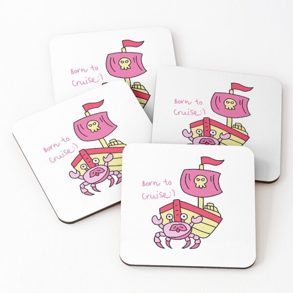 Item preview, Born to Cruise Funny Pirate Crab Illustration designed and sold by Baby-Care.