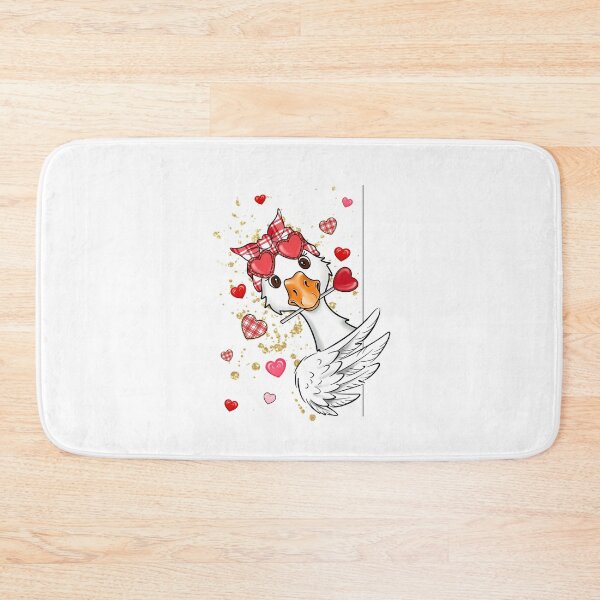 Item preview, Glitter Goose Couquette Loved, Funny Valentine, Be mine, Cupid, Animal Lover designed and sold by vintagearttee.