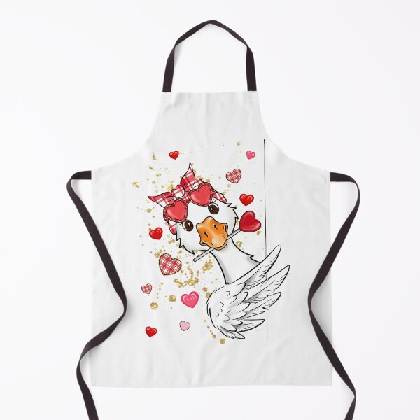 Item preview, Glitter Goose Couquette Loved, Funny Valentine, Be mine, Cupid, Animal Lover designed and sold by vintagearttee.