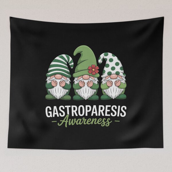 Item preview, Gastroparesis Awareness Month Green Ribbon Gnomies designed and sold by KonopikaaArt.