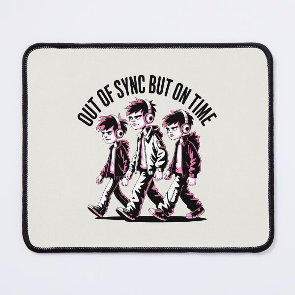Item preview, Out of Sync But On Time Retro Indie Cartoon Aesthetic designed and sold by SplashTastic.