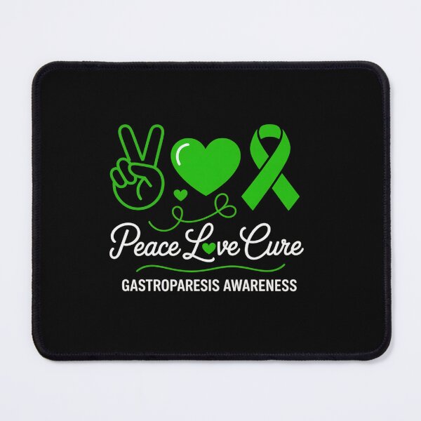 Item preview, Gastroparesis Awareness Peace Love Cure Green Ribbon designed and sold by KonopikaaArt.