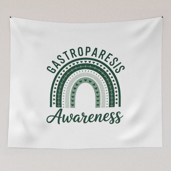 Item preview, Gastroparesis Awareness Rainbow Stomach Paralysis designed and sold by KonopikaaArt.