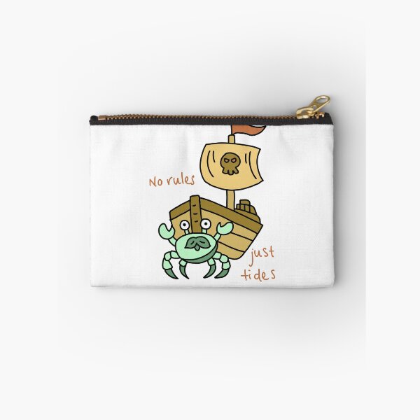 Item preview, No Rules Just Tides Funny Pirate Crab Illustration designed and sold by Baby-Care.