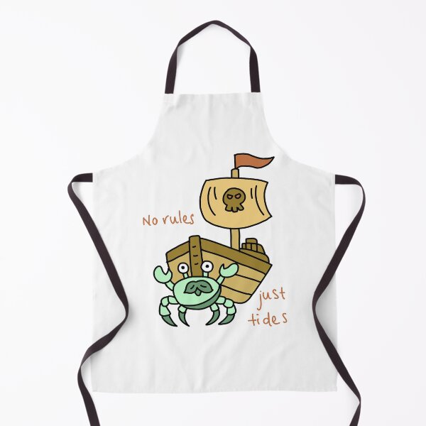 Item preview, No Rules Just Tides Funny Pirate Crab Illustration designed and sold by Baby-Care.