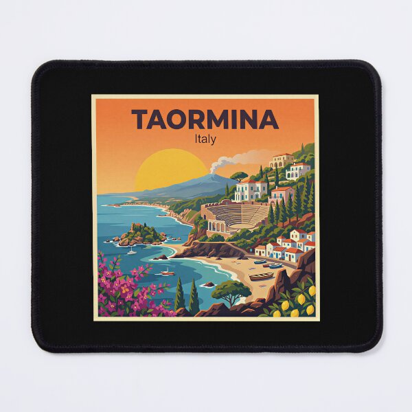 Item preview, A Nostalgic Classic Travel Poster – Taormina Island designed and sold by Blok45.