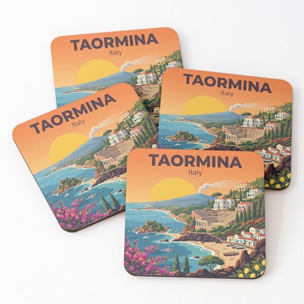 Item preview, A Nostalgic Classic Travel Poster – Taormina Island designed and sold by Blok45.