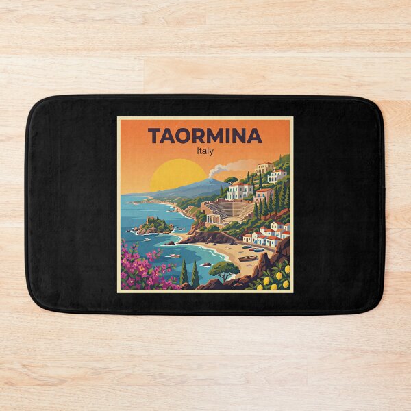 Item preview, A Nostalgic Classic Travel Poster – Taormina Island designed and sold by Blok45.