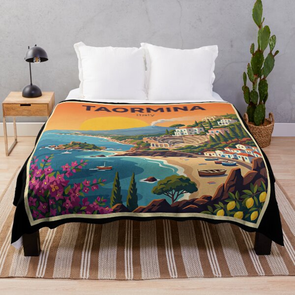 Item preview, A Nostalgic Classic Travel Poster – Taormina Island designed and sold by Blok45.