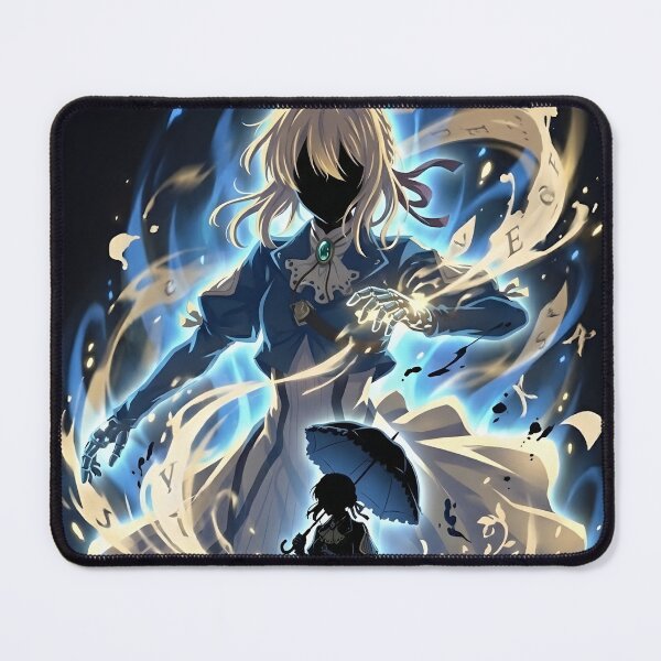 Item preview, Mechanical Doll Letter Writer - Blue Anime Silhouette Art designed and sold by MugenAnime.