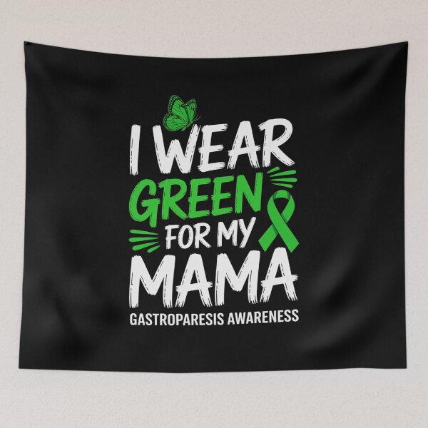 Item preview, Gastroparesis Awareness Ribbon I Wear Green for my Mama designed and sold by KonopikaaArt.