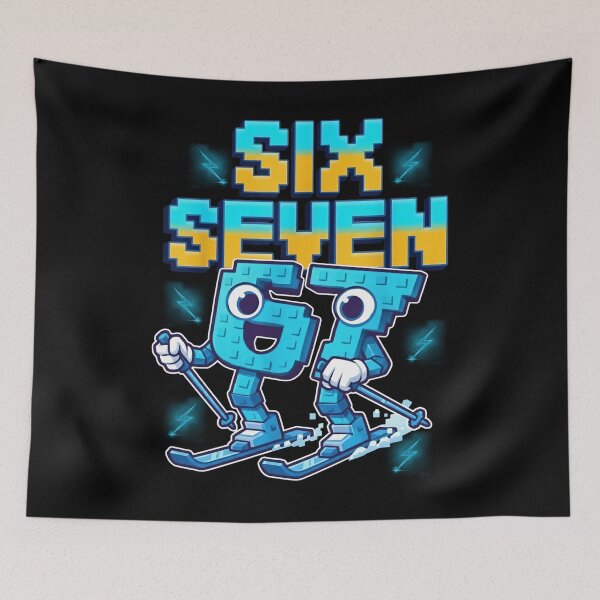 Item preview, Cartoon 67 Skiing Six Seven Tee designed and sold by LashondaGreen89.