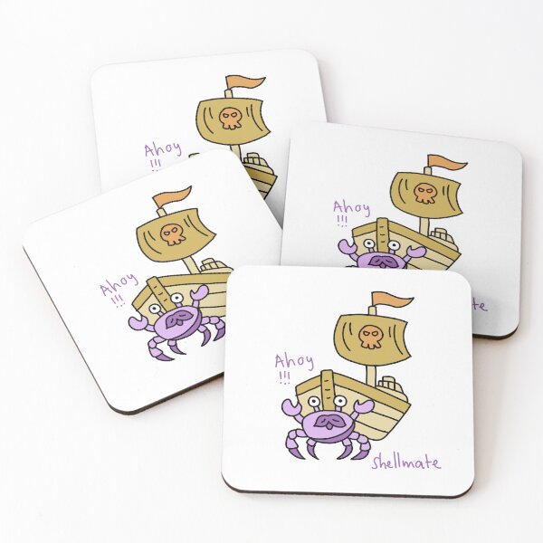 Item preview, Ahoy Shellmate Funny Pirate Crab Illustration designed and sold by Baby-Care.