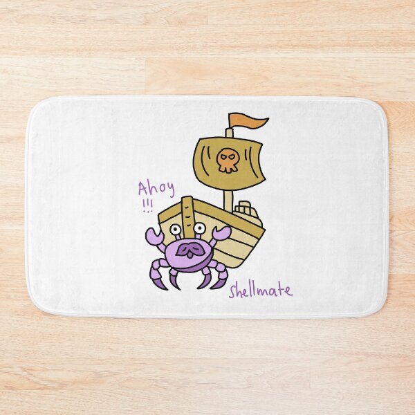Item preview, Ahoy Shellmate Funny Pirate Crab Illustration designed and sold by Baby-Care.