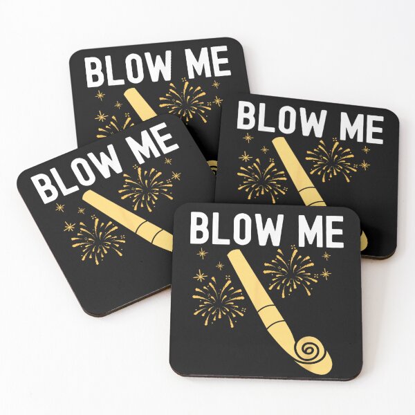 Item preview, Funny New Year Eve Party Horn Blow Me Sarcastic Humor Holiday Graphic designed and sold by LittleNhutton.