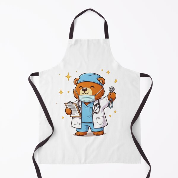 Item preview, Doctor Bear - Funny Surgeon Medical Professional & Nurse Humor Sticker designed and sold by RelateAndTee.
