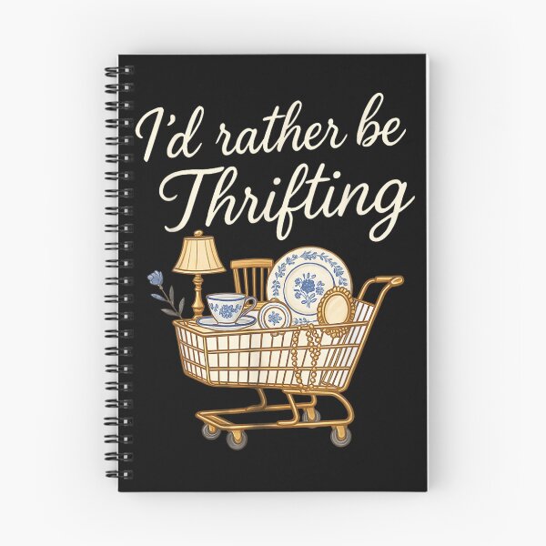 Item preview, I Would Rather Be Thrifting Vintage Shopping Cart Antiques Lover Aesthetic Design designed and sold by LittleNhutton.