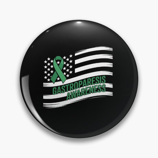 Item preview, Gastroparesis Green American Flag Gastroparesis Awareness designed and sold by KonopikaaArt.