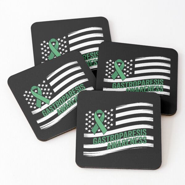 Item preview, Gastroparesis Green American Flag Gastroparesis Awareness designed and sold by KonopikaaArt.