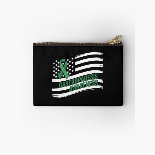 Item preview, Gastroparesis Green American Flag Gastroparesis Awareness designed and sold by KonopikaaArt.