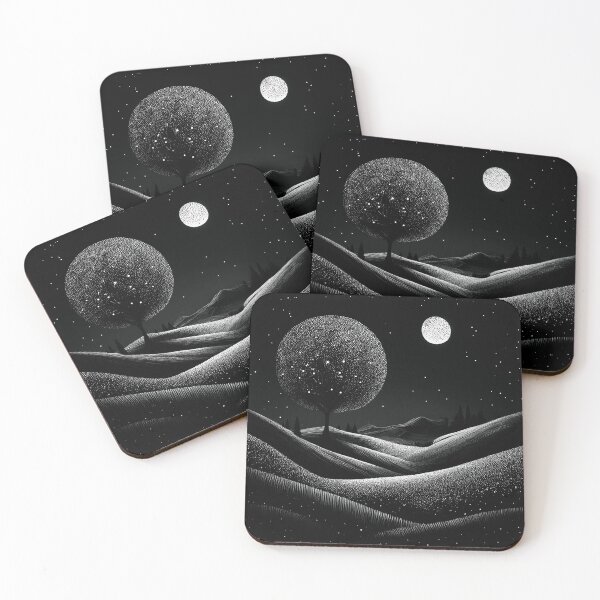 Item preview, Midnight Pointillism Abstraction designed and sold by Form Finding Design.