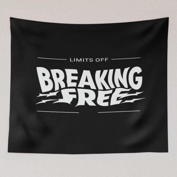 Item preview, Breaking Free Motivational Typography – Bold Grunge Quote for Empowerment, Fitness & Mindset designed and sold by Bright Nest Studio.