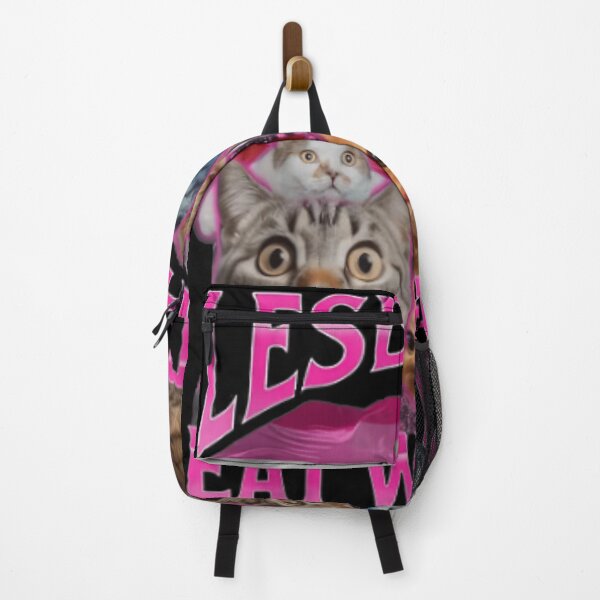 Item preview, Funny Shocked Cats Lesbians Eat What Pink Flag Pride Month Humor Art designed and sold by GalenoHenley.