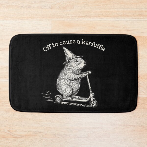 Item preview, Cute Wizard Hamster Off To Cause A Kerfuffle Electric Scooter Vintage Art designed and sold by GalenoHenley.