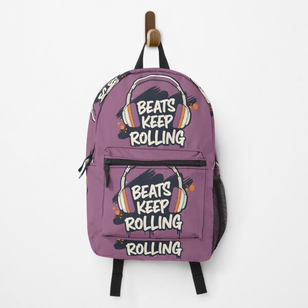 Item preview, Beats Keep Rolling Headphones Typography Art designed and sold by aaljone007.