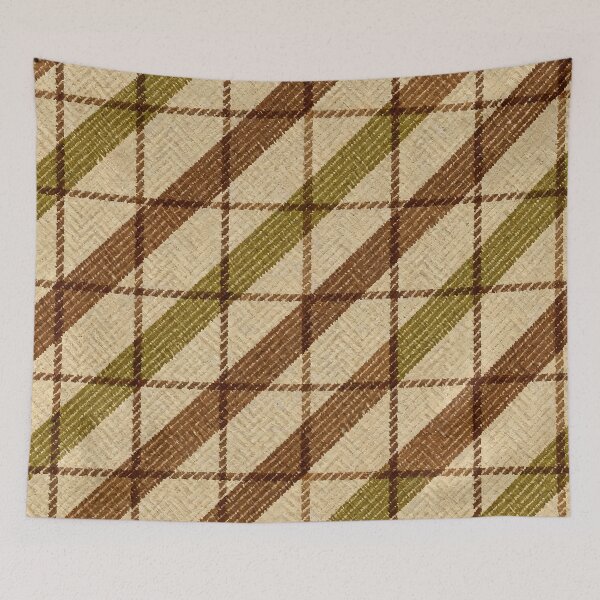 Item preview, A Vintage Diagonal Plaid Fabric Texture. designed and sold by Boundless PixelForge.