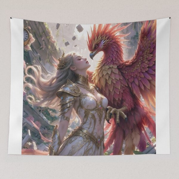Item preview, Eternal Bond – Phoenix Rebirth Queen designed and sold by SunsetAngelsAI.