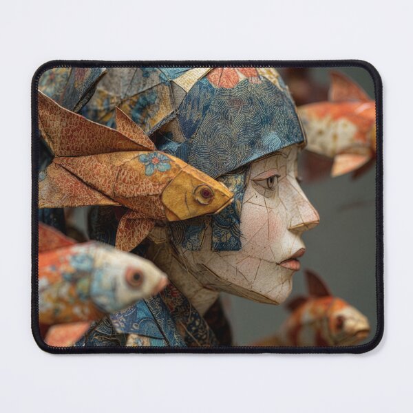 Item preview, Origami Woman with Origami Fish designed and sold by Tridentulus.