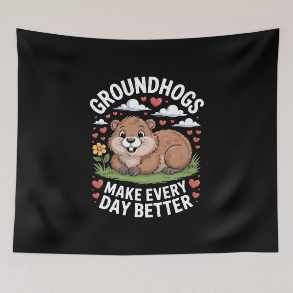 Item preview, Groundhogs Make Days Better Groundhog Day designed and sold by IdunayaStore.