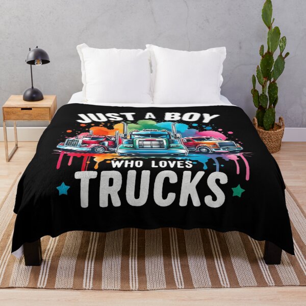 Item preview, Just A Boy Who Loves Trucks Semi Trucker Drip Toddler designed and sold by vaharisanic.