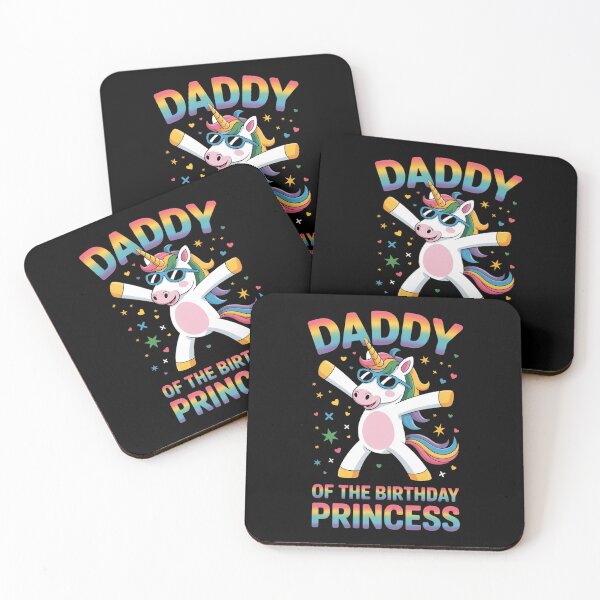 Item preview, Daddy of the Birthday Princess Girl Dabbing Unicorn Dad designed and sold by IdunayaStore.