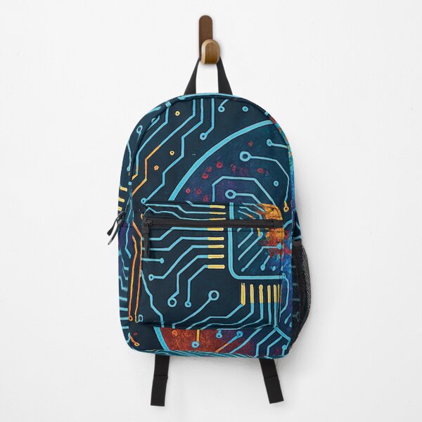 Item preview, Cyber Yin Yang – Futuristic Tech Circuit Artwork designed and sold by Gold Turtle Lina.