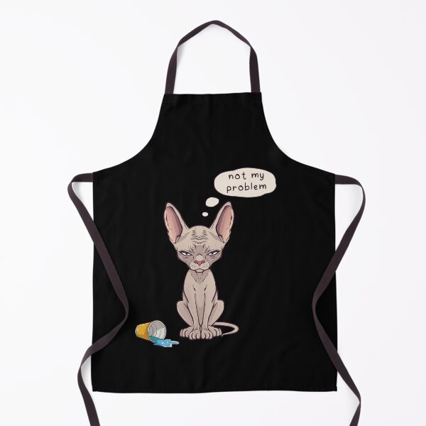 Item preview, Not My Problem Sphynx Cat Illustration designed and sold by Radya Geraldi.