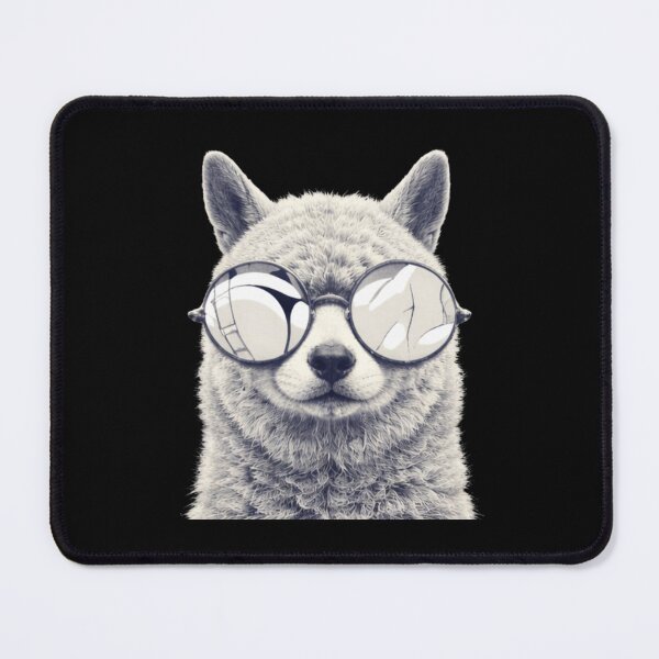 Item preview, Cool Alpaca Wearing Reflective Sunglasses designed and sold by IN Tales.