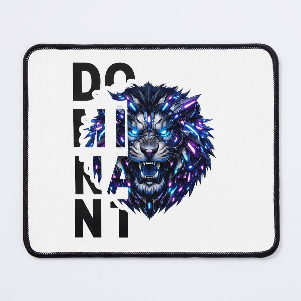 Item preview, DOMINANT Cyber Lion – Futuristic Neon Beast Design designed and sold by Jay-Fashions.