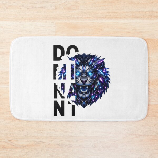 Item preview, DOMINANT Cyber Lion – Futuristic Neon Beast Design designed and sold by Jay-Fashions.