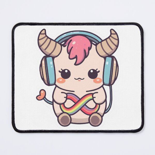 Item preview, Kawaii Music Goat Rainbow Infinity designed and sold by TheNeuroVerse.