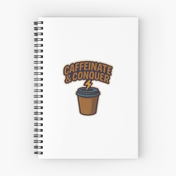 Item preview, caffeinate and conquer designed and sold by Caffeinated Penguin.
