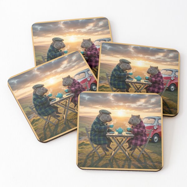Item preview, Wombats Have Tea in the Yorkshire Dales designed and sold by Tridentulus.